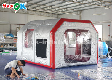 Inflatable Car Tent Mobile Inflatable Air Tent For Car Parking Workstation With Filter System