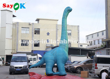Inflatable Christmas Dinosaur 7m H Giant Inflatable Dinosaur Model With Air Blower For Exhibition