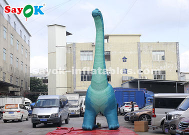 Inflatable Christmas Dinosaur 7m H Giant Inflatable Dinosaur Model With Air Blower For Exhibition
