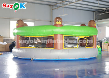 Inflatable Lawn Games Funny Inflatable Sports Games / Inflatable Human Whack A Mole With Air Blower