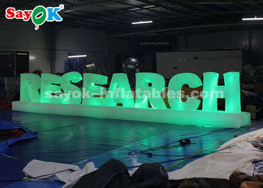 190T Nylon Cloth 1.3mH Inflatable LED Letter For Party Wedding Decoration