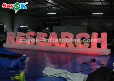 190T Nylon Cloth 1.3mH Inflatable LED Letter For Party Wedding Decoration