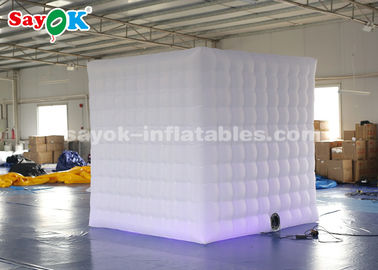 Event Booth Displays Unique Inflatable Photo Booth With 17 Colors LED Changing Light