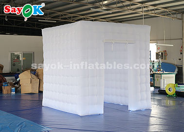 Event Booth Displays Unique Inflatable Photo Booth With 17 Colors LED Changing Light