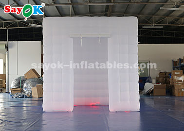 Event Booth Displays Unique Inflatable Photo Booth With 17 Colors LED Changing Light