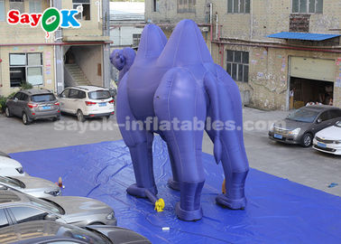 Inflatable Animal Balloons Dark Blue Inflatable Cartoon Characters For Outdoor Advertisement  /  Giant Inflatable Camel