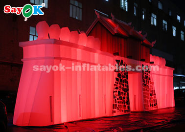 ROHS Custom Inflatable Products  ,  Commercial LED Inflatable Rock Wall For Outdoor Display