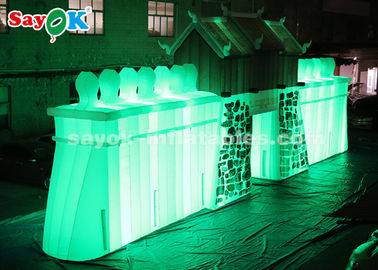 ROHS Custom Inflatable Products  ,  Commercial LED Inflatable Rock Wall For Outdoor Display