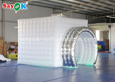 Professional Photo Studio Camera Shaped Inflatable Photo Booth External White Sliver 3*2.7*2.5m