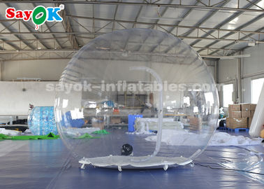 Dome Inflatable Tent Transparent 3m Inflatable Air Tent Non - Toxic  Flame  - Retardant 0.6mm PVC Material