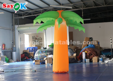 Green And Yellow Christmas Inflatable Lighting Decoration /  Blow Up Tree