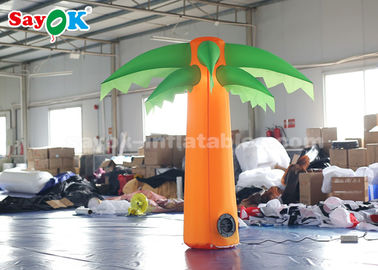 Green And Yellow Christmas Inflatable Lighting Decoration /  Blow Up Tree