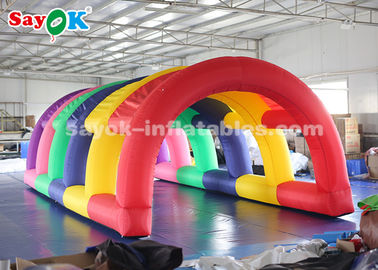 dome inflatable tent Colorful Inflatable Tunnel Tent With Air Blower For Auto Show Size 5*2.5*2m