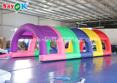 dome inflatable tent Colorful Inflatable Tunnel Tent With Air Blower For Auto Show Size 5*2.5*2m