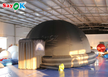 Black  Inflatable Planetarium For Schools Education / Digital Mobile Planetarium