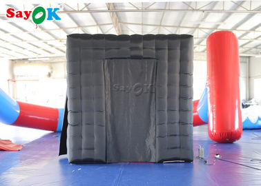 Event Booth Displays Durable Inflatable Cube Photo Booth With Air Blower Size 2.5*2.5*2.5m