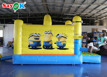 Little Yellow Bouncy Castle Man PVC Tarpaulin For Outdoor Amusement