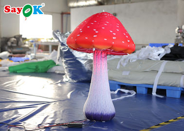 Wear - Resisting Inflatable Lighting Decoration / Blow Up Mushroom