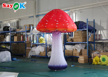 Oxford Cloth 2m Inflatable Mushroom For Theme Park Stage Decorations