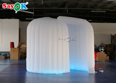 Professional Photo Studio 3*2*2.3m LED Igloo Inflatable Portable Photo Booth With One Door Curtain