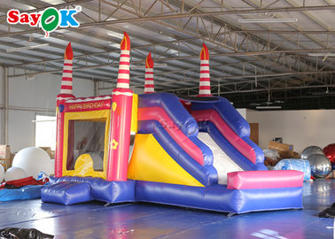 Inflatable Slippery Slide Inflatable Bouncers Slide Birthday Bounce House For Entertainment