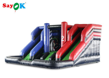 Inflable Dry Slide PVC Tarpaulin Giant 4*4m Inflatable Bouncer Slide With Blower For Amusement