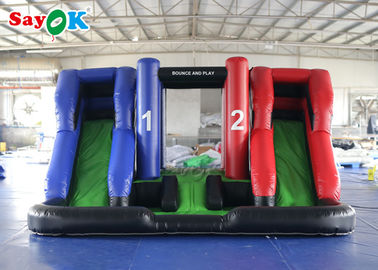 Inflable Dry Slide PVC Tarpaulin Giant 4*4m Inflatable Bouncer Slide With Blower For Amusement