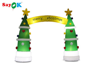 ROHS Inflatable Holiday Decorations Christmas Tree Arch 4*3.2mH