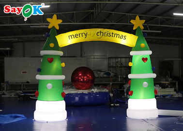 ROHS Inflatable Holiday Decorations Christmas Tree Arch 4*3.2mH