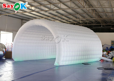Dome Inflatable Tent White Oxford Cloth Inflatable Channel Tent 6*3*3mH For Sports Competition