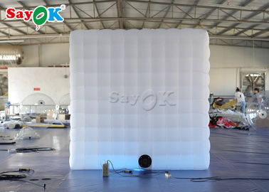 Christmas Photo Booth SGS Inflatable Cube Photo Booth With Two Doors For Wedding Party Rental