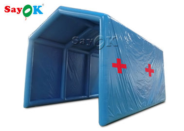 Inflatable Frame Tent Blue Oxford Cloth Outside Inflatable Decontamination Tent Disinfection Channel Sanitizing Station