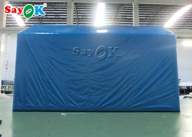 Inflatable Frame Tent Blue Oxford Cloth Outside Inflatable Decontamination Tent Disinfection Channel Sanitizing Station