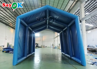 Inflatable Frame Tent Blue Oxford Cloth Outside Inflatable Decontamination Tent Disinfection Channel Sanitizing Station