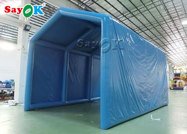 Inflatable Frame Tent Blue Oxford Cloth Outside Inflatable Decontamination Tent Disinfection Channel Sanitizing Station