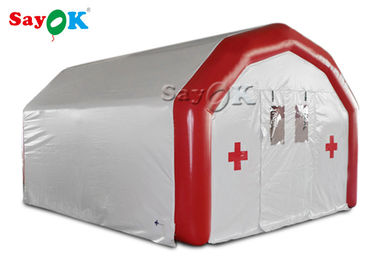 Inflatable Pole Tent Large Airtight Mobile Hospital Inflatable Medical Tent To Set Medical Beds