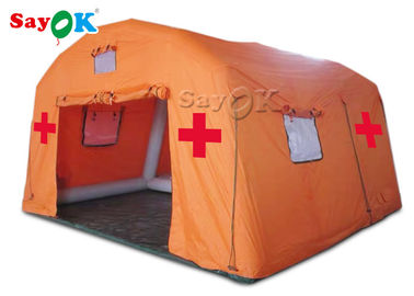 inflatable emergency tent Fire Proof PVC Tarpaulin  Inflatable Medical Tent / Medical Relief Tent