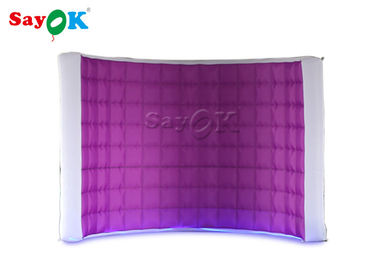 Wedding Photo Booth Hire Purple Inflatable LED Air Pump Photo Booth For Advertising / Festival