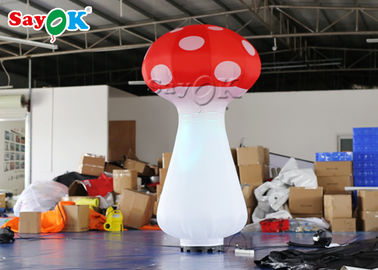 Custom LED Inflatable Mushroom Model For Event / Party Decoration