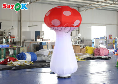 Custom LED Inflatable Mushroom Model For Event / Party Decoration