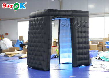 Party Photo Booth Fireproof Removeable Inflatable LED Photo Booth Wall For Wedding Party