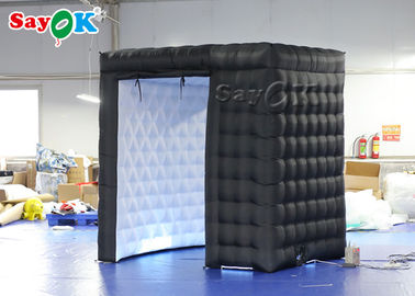 Party Photo Booth Fireproof Removeable Inflatable LED Photo Booth Wall For Wedding Party