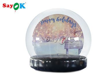 PVC Christmas Ornaments Inflatable Snow Globe For Outdoor Advertising