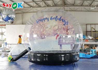 PVC Christmas Ornaments Inflatable Snow Globe For Outdoor Advertising