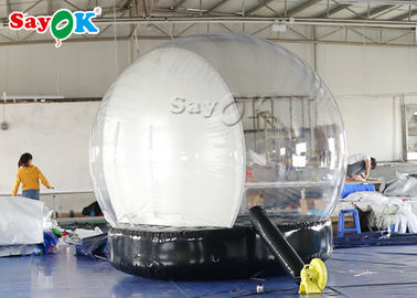 PVC Christmas Ornaments Inflatable Snow Globe For Outdoor Advertising