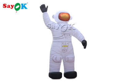 Oxford Cloth 10m Inflatable Astronaut Cartoon Characters With Air Blower