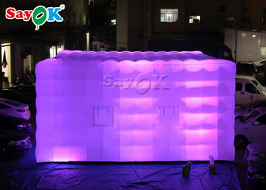 Inflatable Cube Tent Square Giant LED Light Inflatable Air Tent For Fairs Event SGS ROSH