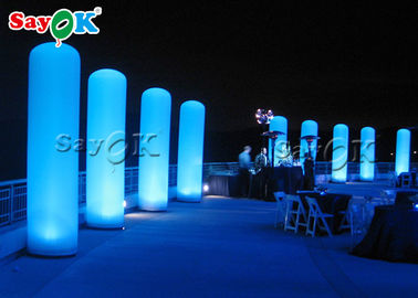 Custom LED Inflatable Column Pillar For Wedding /  Stage / Party Entrance Decoration