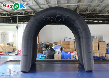 inflatable outdoor tent Portable Sterilization And Disinfection Chamber Channel Black Dome Shape In Public