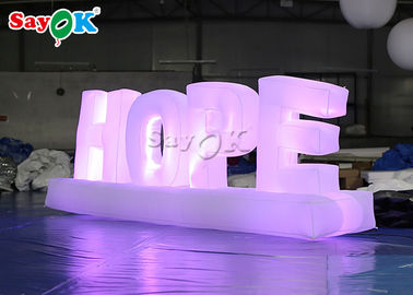 Attractive Giant Colorful Art Inflatable Word Model / Inflatable Letters For Decoration